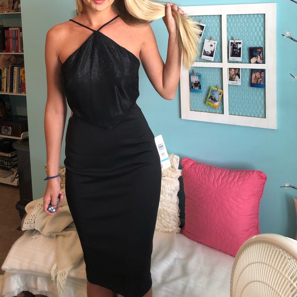 Black cocktail dress